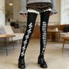 Vintage Y2K Lolita Music Note Piano Print Pantyhose for Women Sexy Stockings Korean Sweet Cool Hosiery Thin High Elastic Socks