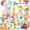 One-Piece Free Shipping Baby Teether Toy: Handheld Rattle & Manhattan Ball by Sesele.