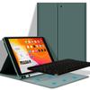 Für iPad 7. 8. 9. Generation 10,2 Hülle mit Bluetooth-Tastatur, Abnehmbare kabellose Tastatur + Tablet iPad 10,5 Hülle Funda