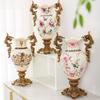 Retro New Chinese Ceramic Craft Vase Home Decoration Living Room Entrance Hall Store Home Art Flower Arrangement