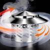 Weatherproof Rain Cover Stainless Steel Cone Top Chimney Cap Durable Chimney Cap  Rain Protection