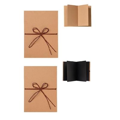 Customizable Memory Journal Small Photo Album Thick Paper Folding Hardcover Scrapbook For Photos Note Organization