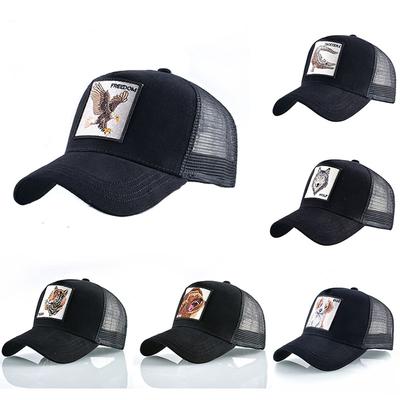 Fashion Trucker Caps With Embroidery Animals Patch Four Seasons Snapback Baseball Cap For Men Women Adjustable Visor Hat