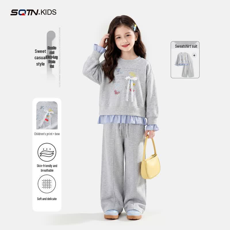 Magic Childhood Girls Stylish Spring Autumn Sweatshirt Set 110