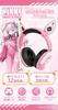 Algernon Products Victory NIKKE Alice H223 x Synthetic Character Merchandise Goddess Headphones, Approx. W192mm, Pink, ABS, Silicone, Leather,