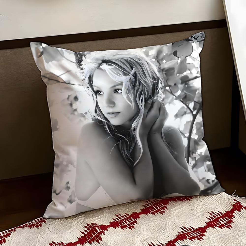 Singer BBritney Spears Cushion Cover Reversible Soft Durable Pillow Cover Home Car MultiScene Use for Daily Comfort