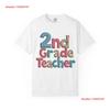 2nd Grade Teacher T Shirt For Unisex Patchwork Style Vintage Versatile Comfortable Slightly Stretched Graphic