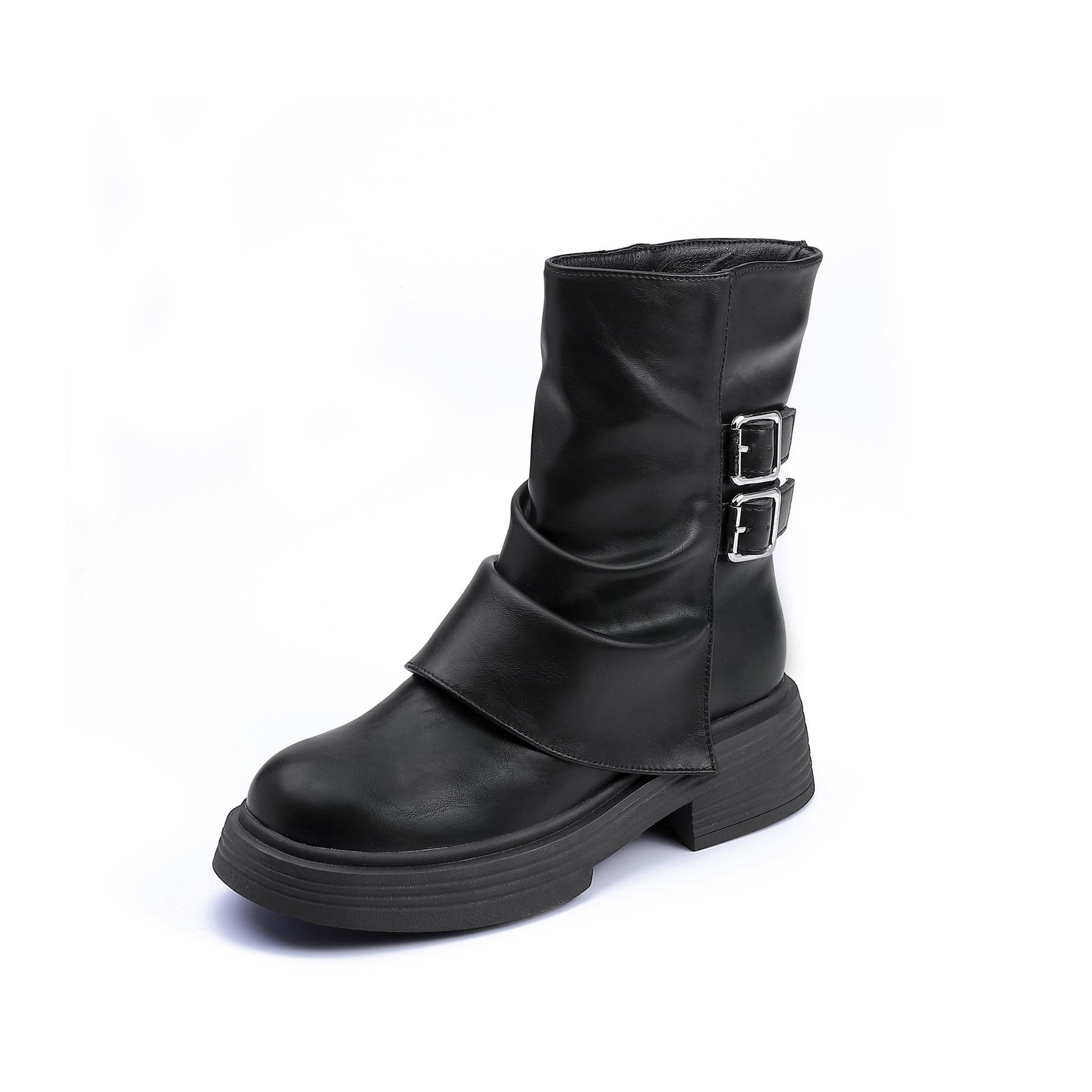 

Maillard brown boots women s short boots 2025 new autumn and winter trouser boots western platform Martin boots women s versatile 35