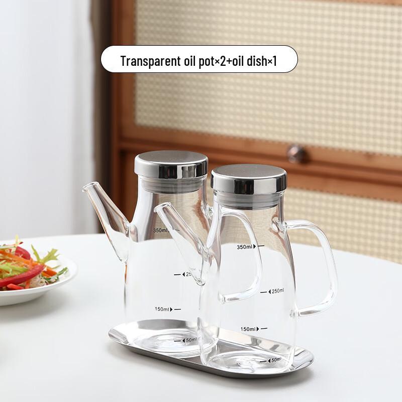 Dillon Borosilicate Glass Oil Dispenser Set