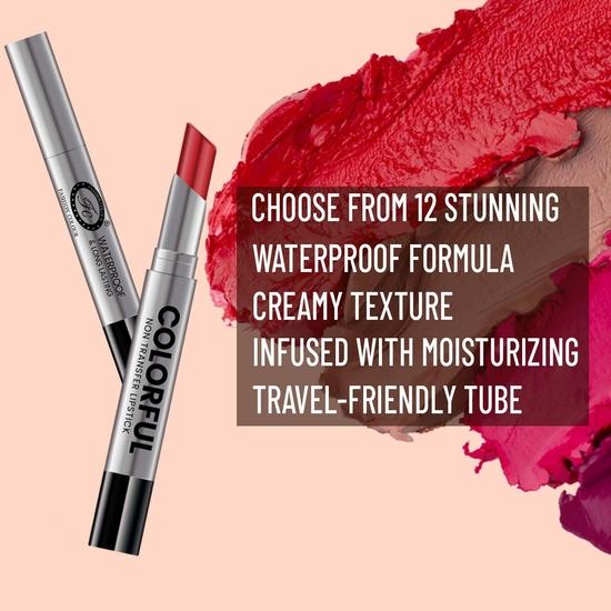 Fashion Colour Colorful Non Transfer Lipstick 2.6g | Waterproof & Long Lasting | Available in 12 Shades | (301- LIGHT CORAL, 2.6)