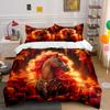 Elegant Horse Decor Set Multiple Sizes Kid'S And Adults' Bedroom Exquisite 3Pc Bedding Set, Gift