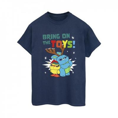 Toy Story 4 Womens/Ladies Bring On The Toys! Cotton Boyfriend T-Shirt