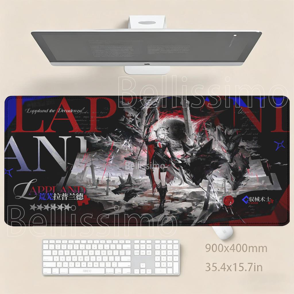 HD Printing Mousepad Arknights Anime Girl Kawaii Large Mouse Pad Gamer Lock Edge XXL Gaming Carpet PC Keyboard Office Desk Mat
