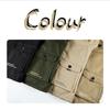 Winter Men's Cotton Coat Plus Velvet and Thickened Coat, Work Jacket, Multi-pocket Hooded Top Coat