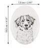 Kooikerhondje - commemorative plaque with a photo of a dog, tombstone with a print, personalized oval plaque from the Art-Dog brand