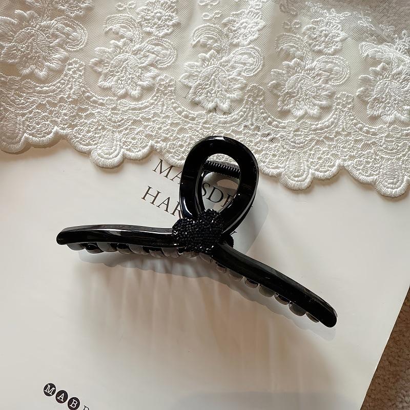 

Корейский аксессуар для волос, ощущение высокого класса, полностью инкрустированная стразами заколка-сердце для женщин, заколка-акула для пучка