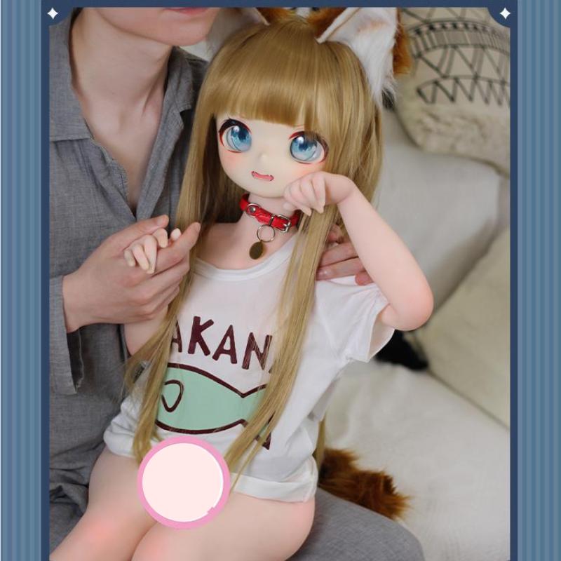 68cm Men's Sex Doll Demon Wild Fox BJD Loli Doll Hand-Made Masturbation Cup Furry Fever Cosplay Erotic Adult Sex Toy