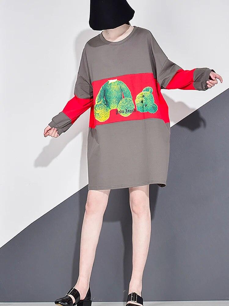 XITAO принт с рисунком буквенная футболка женская модная элегантная длинная футболка — фото 5