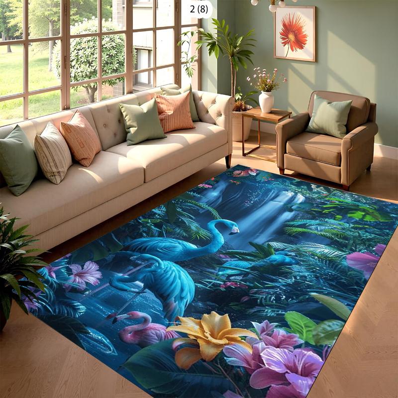 Pixel Art Style Elf Spring Rug Carpet Mat Non-Slip for Kids Room Bedroom Game Home Decor Living Room Decoration