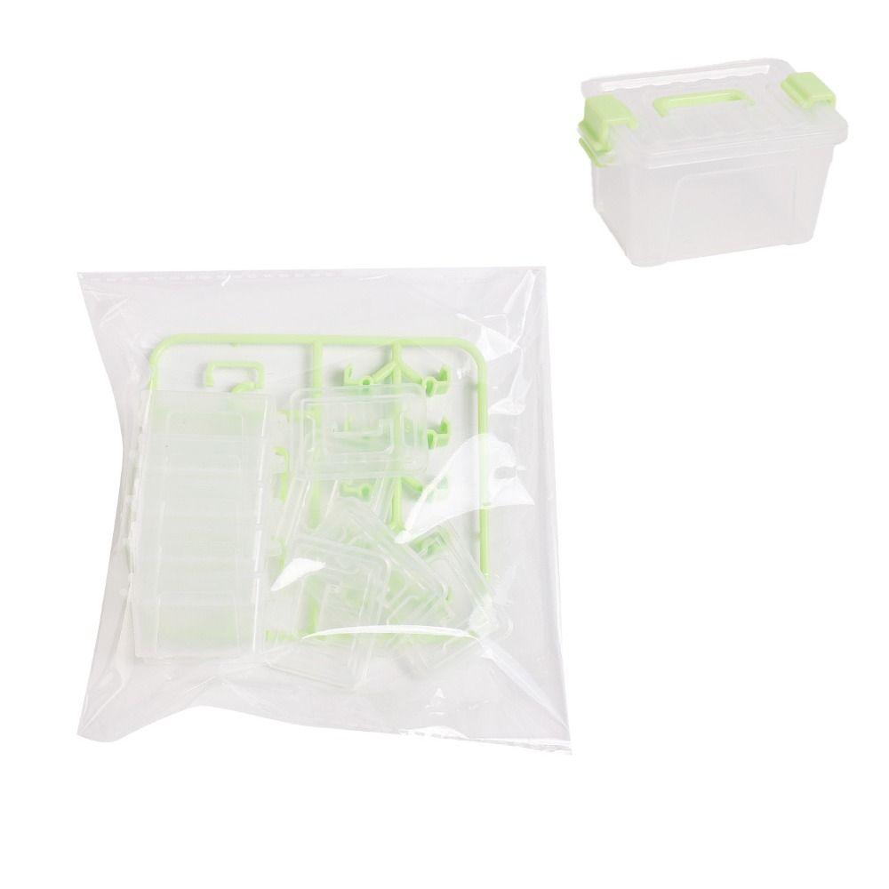 5pcs Waterproof Beading Storage Case Transparent Mini Storage Drawer Mini Storage Box  Ornament