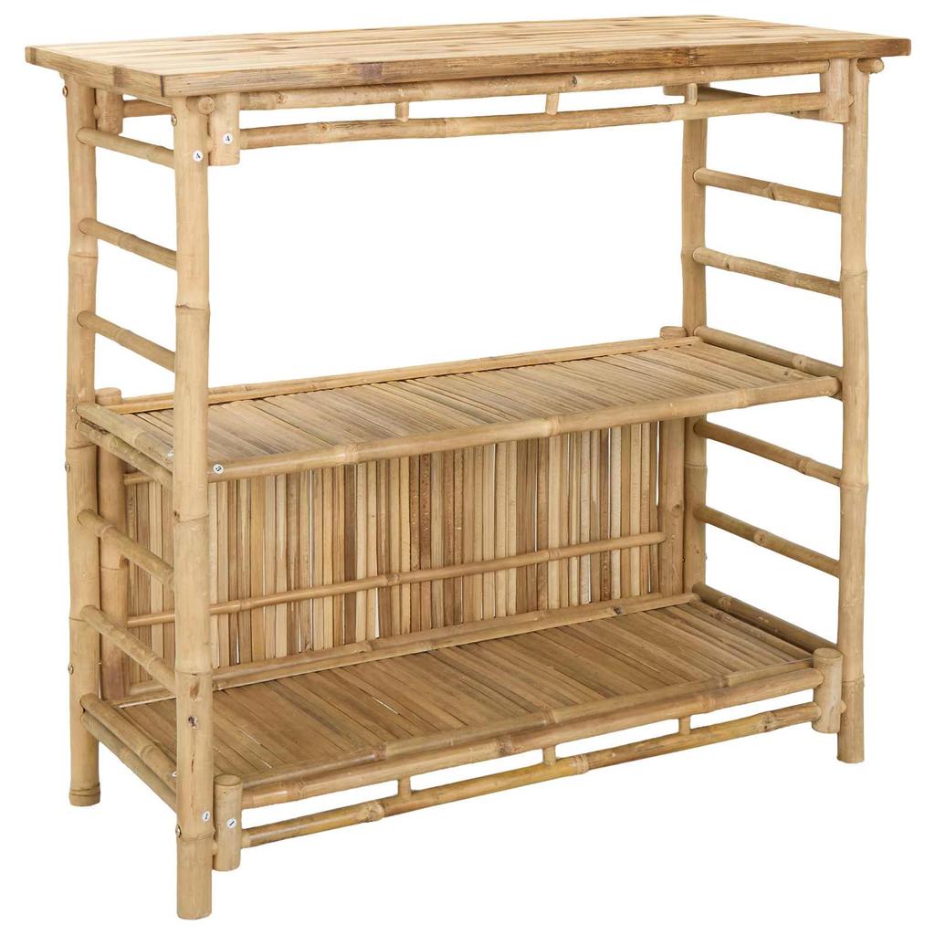 Outdoor Bartisch Natur 110 x 50 x 105 cm Bambus