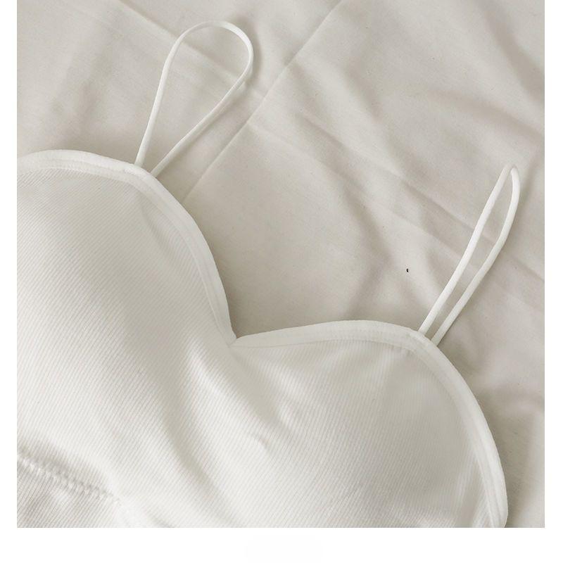 Summer Hollow Out Bras Backless Inner Tops For Women Sexy Push Up Bras Long Underwear Girls Lingerie Solid Simple Tank Tops