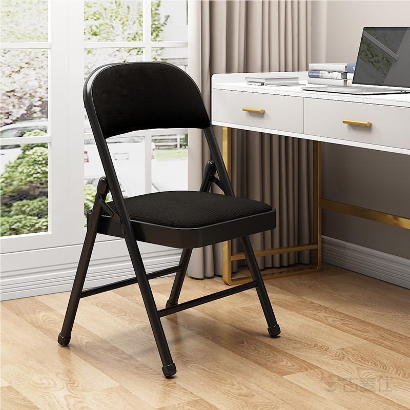 Portable Folding Chair with Backrest for Home, Office, Dining, and Dormitory Use