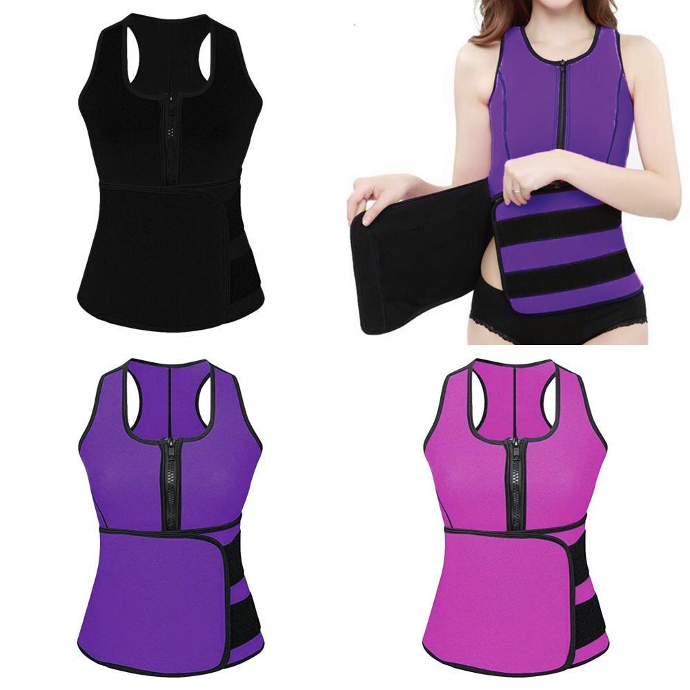 Premium Gym Workout Slimming Women Waist Trainer Vest With Adjustable Sweat Belt For Ultimate Body Shaping