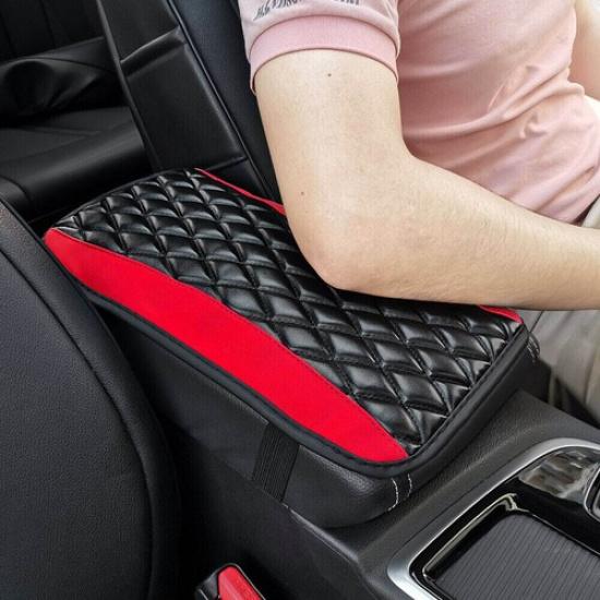 Car Accessories Armrest Pad Cover Center Console Box Cushion Mat PU Leather