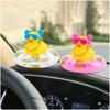 Cycling Accessories Bicycle Bell Duck Rubber Cute Duck Gold Chain Toy Cool Glasses Duck Car Dashboard Decor Motorcycle Riding