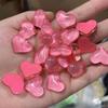 10Pcs Colorful Cat'S Eye Heart Shaped Resin Cabochons Glossy Surface Assorted Colors Perfect For Diy Jewelry Craft Projects