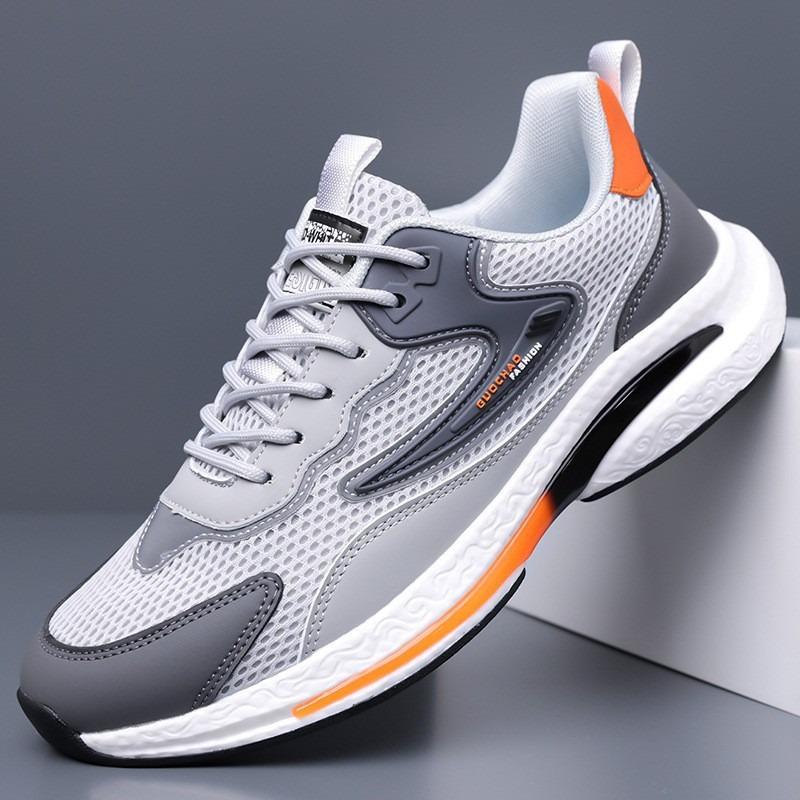 Men's 2026 Breathable Mesh Anti-Odor Running Shoes - Soft Sole, Versatile, Casual Sports Sneakers for Summer