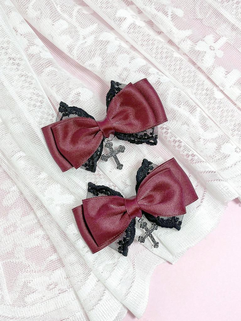 2 stuks/set Donkere Gotische stijl dames haaraccessoire haarklem