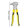 Fence Pliers Fence Tool Cutter Staple Puller Heavy Duty Multifunctional Hand Tools With Hammer Head Nail Puller For Bending