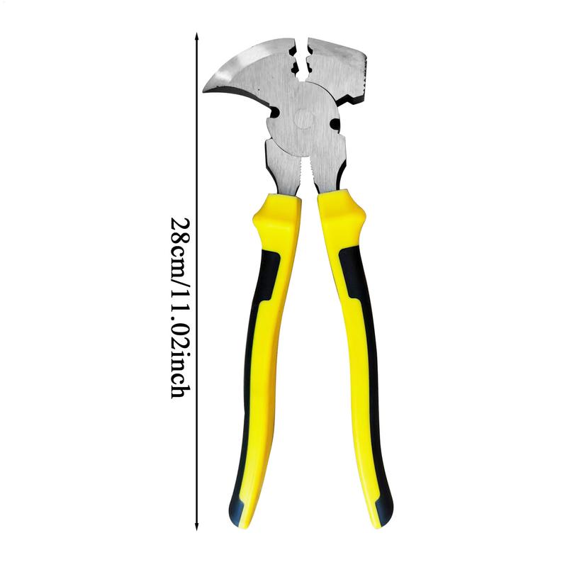 Fence Pliers Fence Tool Cutter Staple Puller Heavy Duty Multifunctional Hand Tools With Hammer Head Nail Puller For Bending
