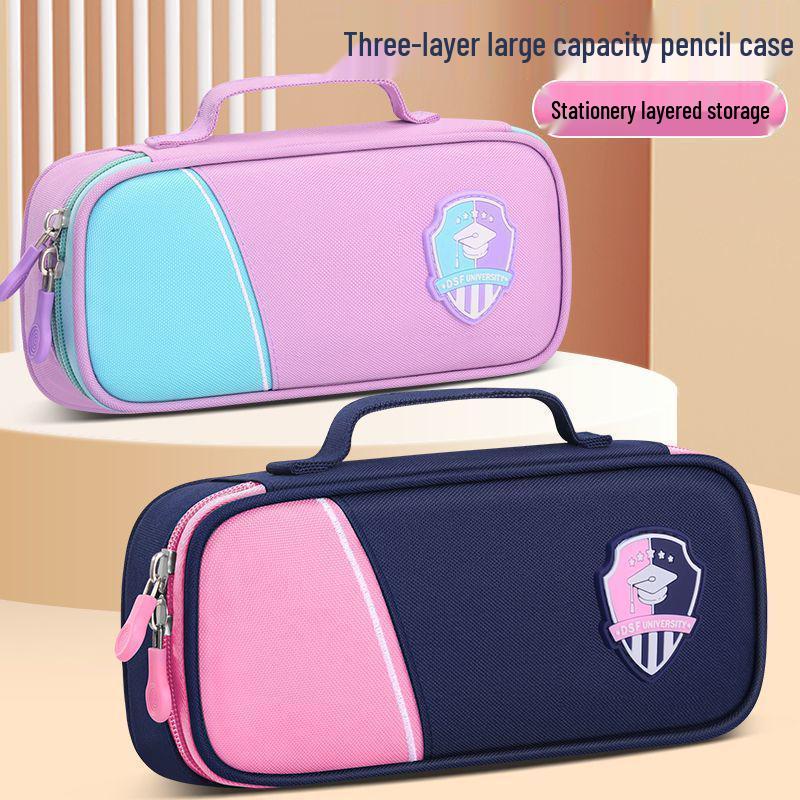 Korean Style Large Capacity Pencil Case for Students - Simple Design