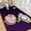 Invader Zim Hippie Bathroom Mat Anti-slip Absorb Water Long Strip Cushion Bedroon Mat Hotel Decor Mat