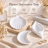 Conch Shape Plaster Decorative Tray White Jewelry Dish Jewelry Storage Trays  Jewelry Storage