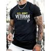 Army Veteran Defender Of Freedom Graphic Cotton Crew Neck T-Shirt for Men