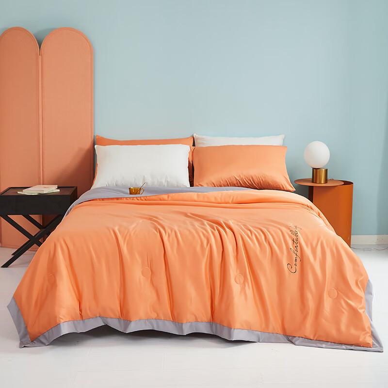 

Washable Lightweight Color-Blocked Soybean Fiber Quilt