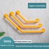 Anti-Slip L-Shaped Bathroom Handrail for Elderly and Disabled - Toilet Safety Handle