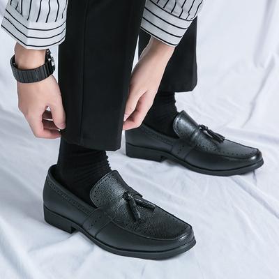 Mens Leather Casual Shoes Luxury Handmade Slip On Tassel Loafers Business Moccasin High Quality Walking Shoe Men Driving Shoes
