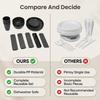 Dinnerware Set Service for 4 Dishwasher Microwave Safe Reusable PP Plates Bowls with Cutlery Set for Travel Camping