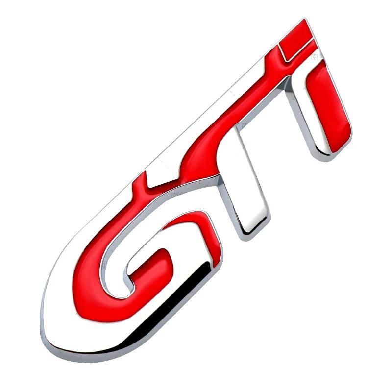 Bil Skärm Sido Klistermärke Bagageutrymme Metallmärke Emblem För GTI GT GTline GT RCZ 406 405 205 3008 206 208 408 508 407 107 307