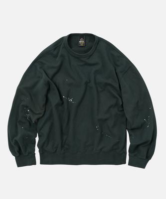 FRIZMWORKS Splash Painting Sweatshirt _ Dark Green