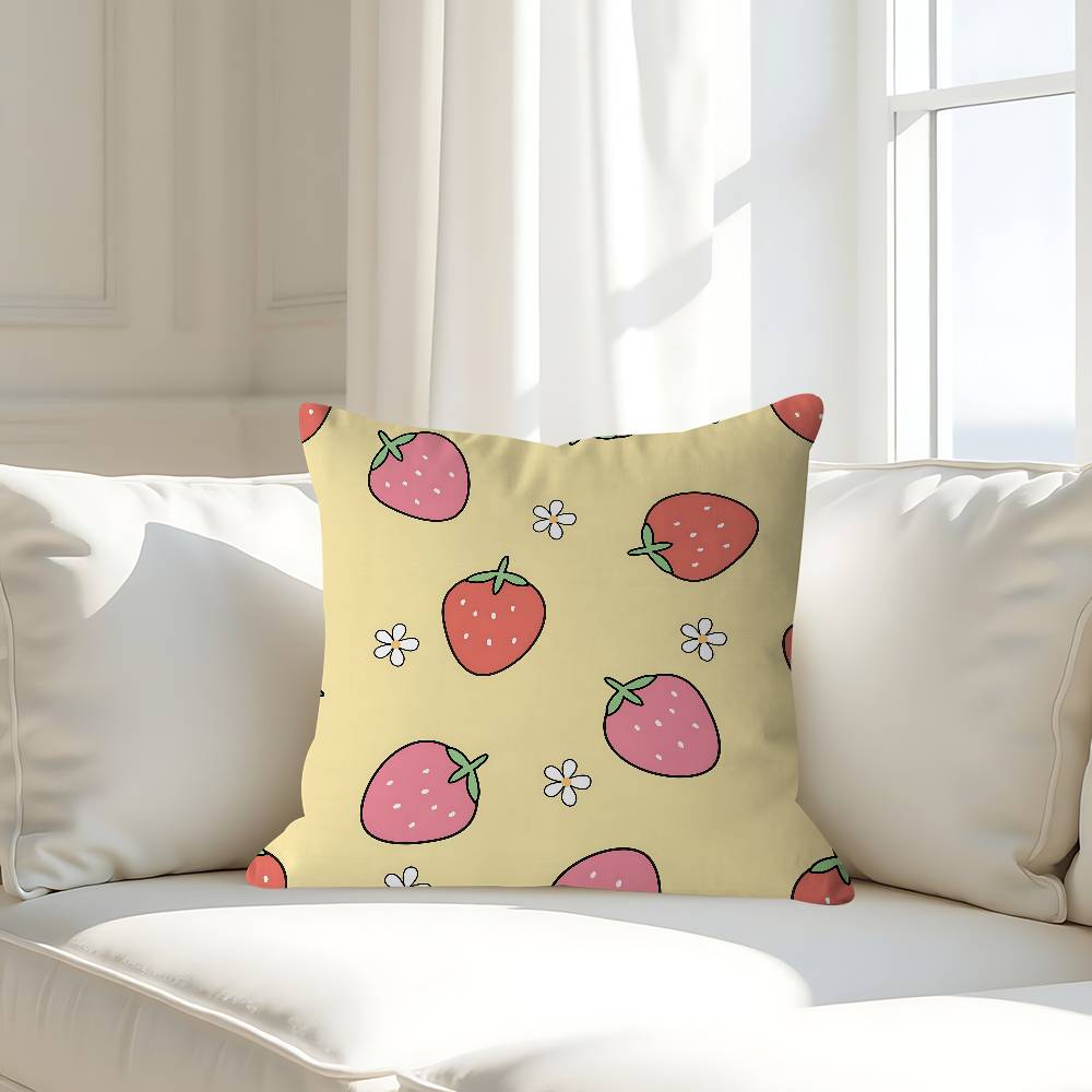 Art Fruit Pillowcases Home Bedding Decorative Pillow Cover Wedding Super Soft Pillow Case