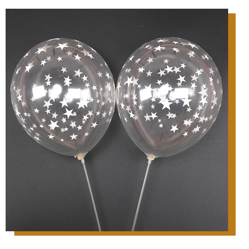 20/50Pcs 12Inch Pentagram Balloons Star Print Balloon Birthday Party Decorations Adult Kids Air Ball Helium Globos Wedding Decor