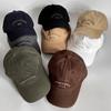 High quality Three dimensional Letter Embroidered Baseball Cap Trendy Korean Version Deepened Widened Face Shape Men and Women Baseball Cap