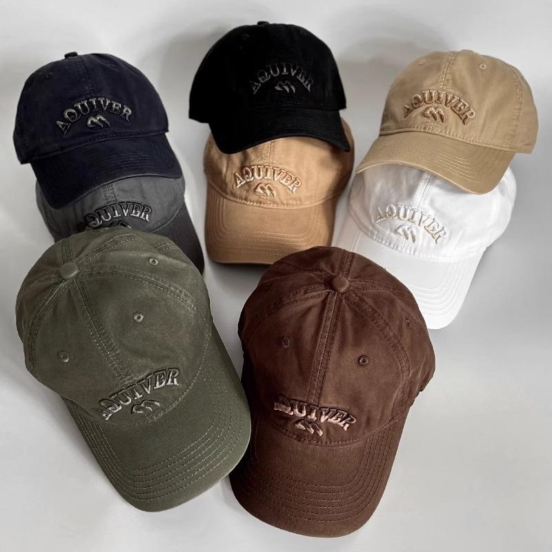 High quality Three dimensional Letter Embroidered Baseball Cap Trendy Korean Version Deepened Widened Face Shape Men and Women Baseball Cap