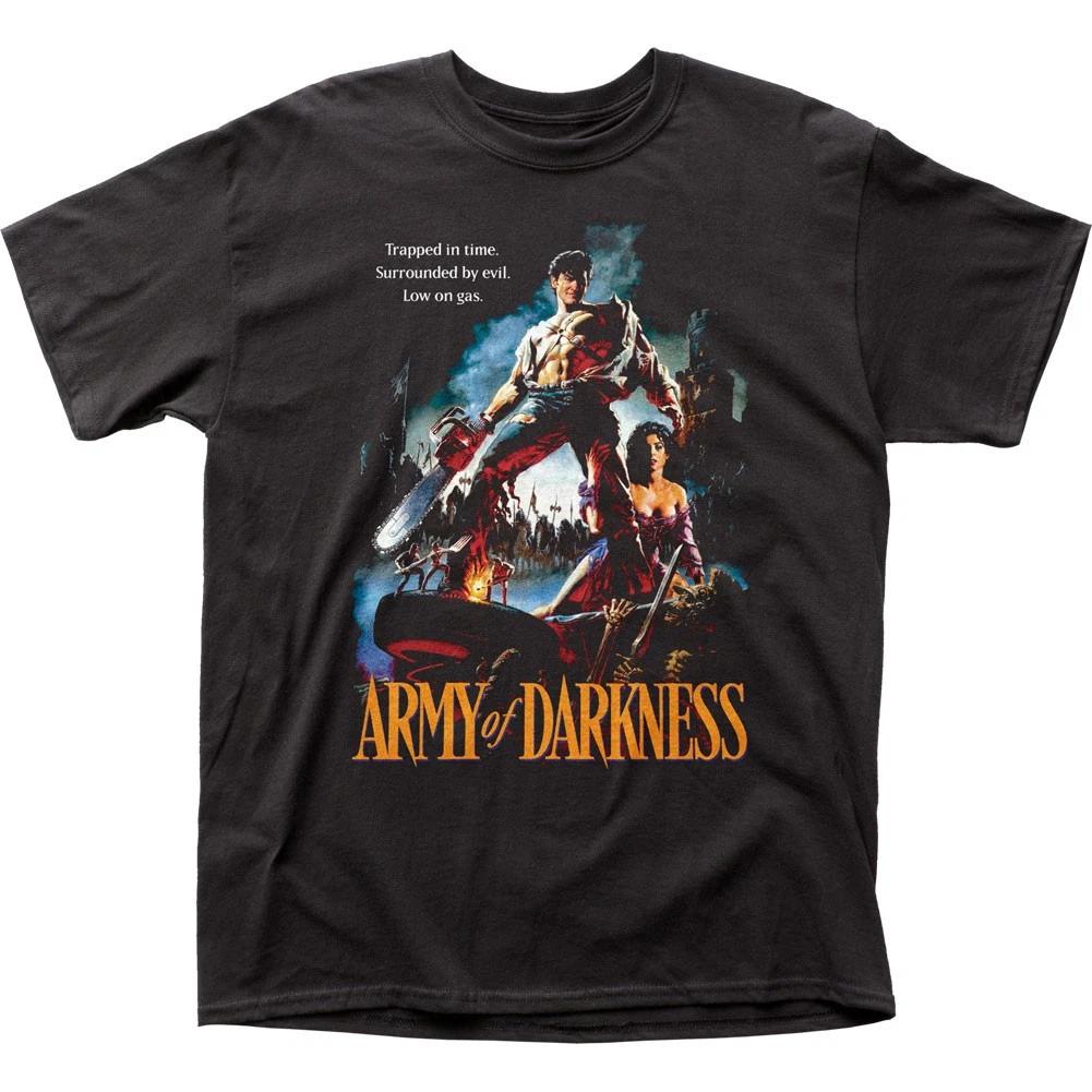 

Army Of Darkness Trapped In Time Mens T Shirt Classic Pop Movie Tee New Black S